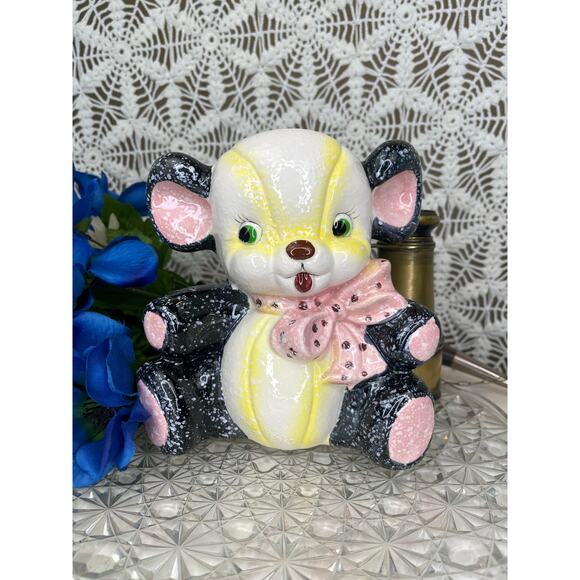 Napco Mid Century Kitschy Teddy Bear Planter - Picture 1 of 6